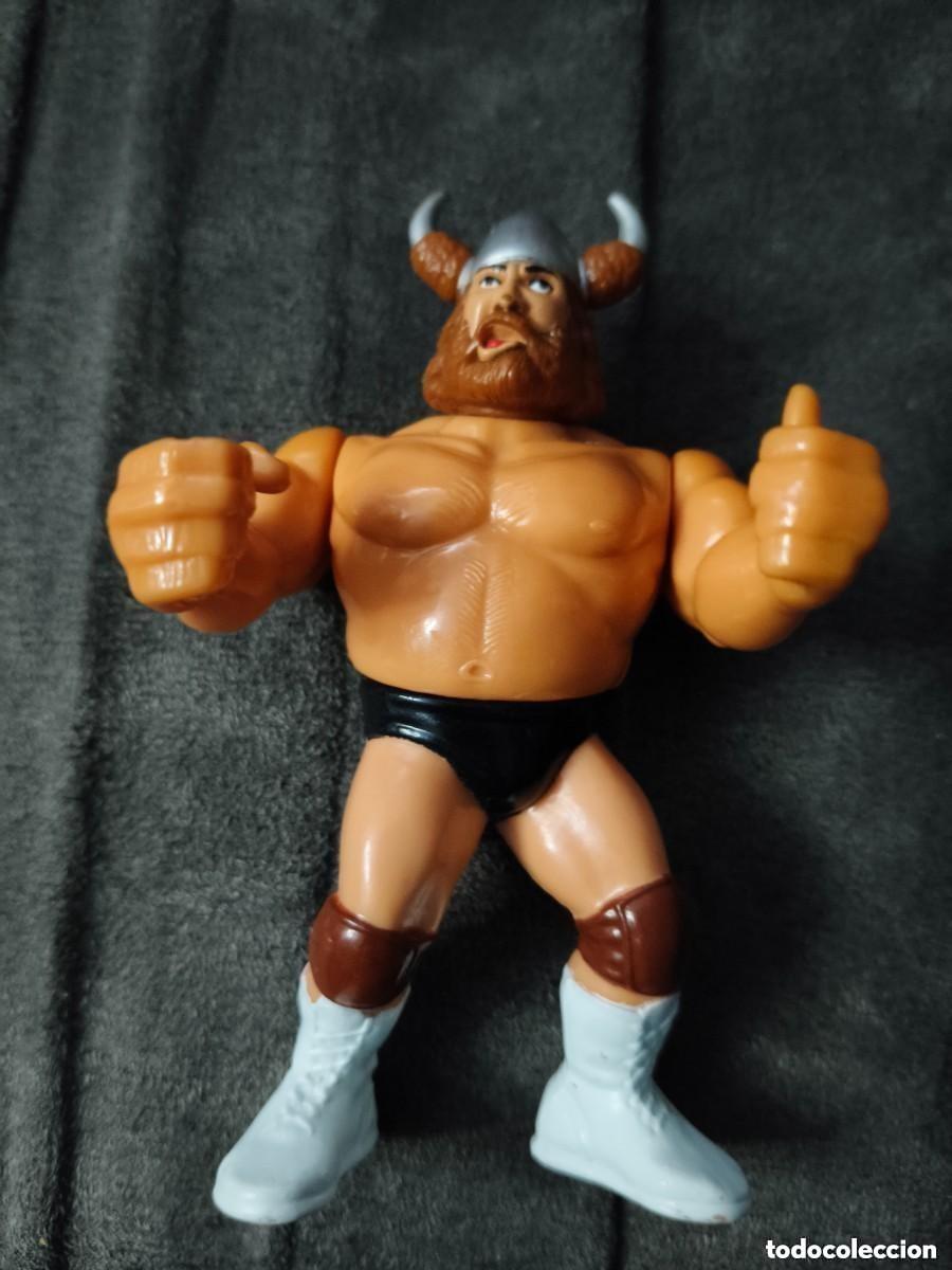 Figuras e Bonecos Pressing Catch: Figura Pressing Catch :Berzerker John Nord (El vikingo) , Serie 6 (Hasbro, 1993)(B)