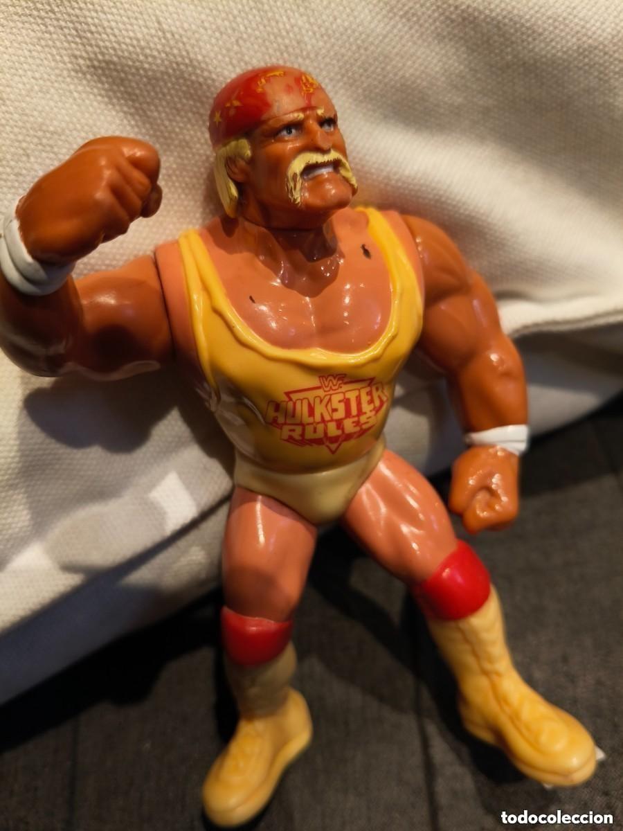 Figuren von Pressing Catch: Figura de acci&oacute;n de Hulk Hogan Hulkster Rules Serie 3 WWF Hasbro