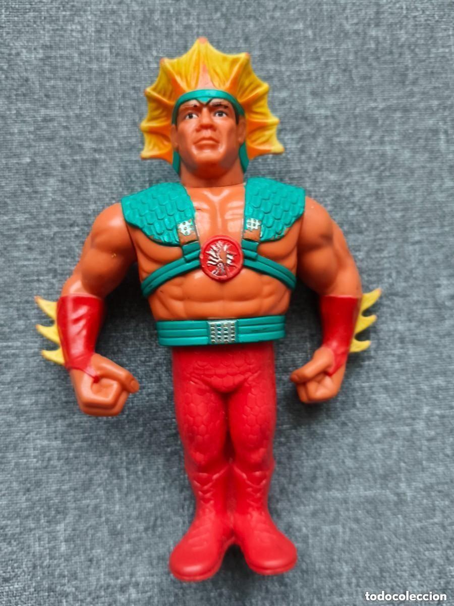 Figures and Dolls Pressing Catch: Figura Pressing Catch : The Dragon Steamboat con acesorio alas , Serie 4 (Hasbro, 1991)(B)