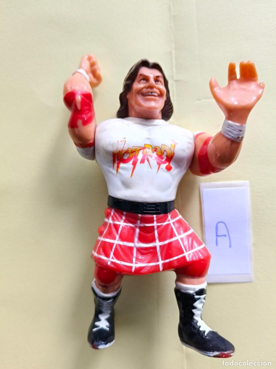 Figuras e Bonecos Pressing Catch: Figura Pressing Catch: WWF Roddy Piper El Gaitero 1991 serie 1 (A)