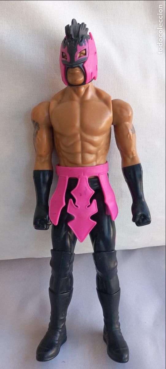 Figuras y mu&ntilde;ecos Pressing Catch: Figura de acci&oacute;n de Kalisto de la WWE de 30 cm, fabricada por Mattel 2015. Luchador