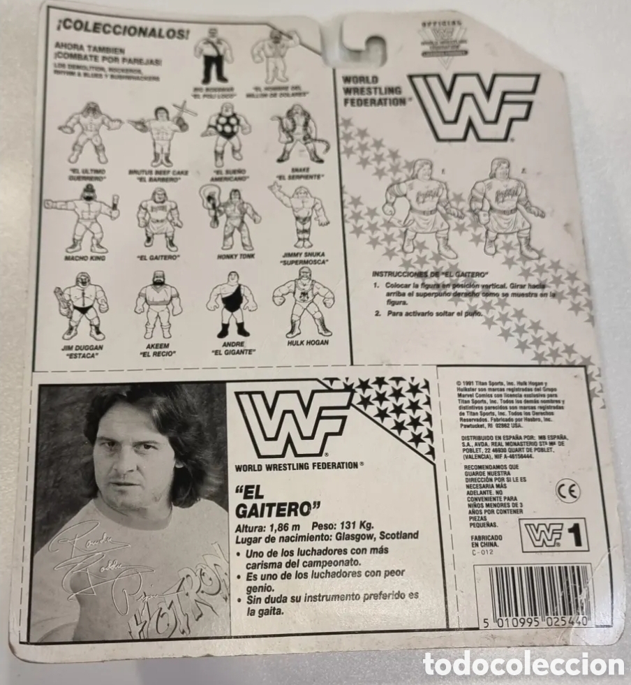Figuras y mu&ntilde;ecos Pressing Catch: WWF El Gaitero. Precintado - Foto 6