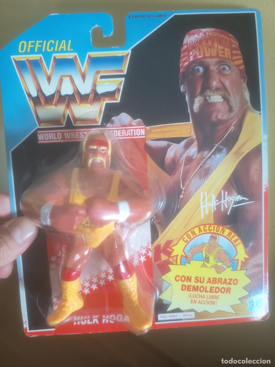 Figures and Dolls Pressing Catch: WWF, HULK HOGAN,( OFFICIAL BLISTER) ,A&Ntilde;OS 90