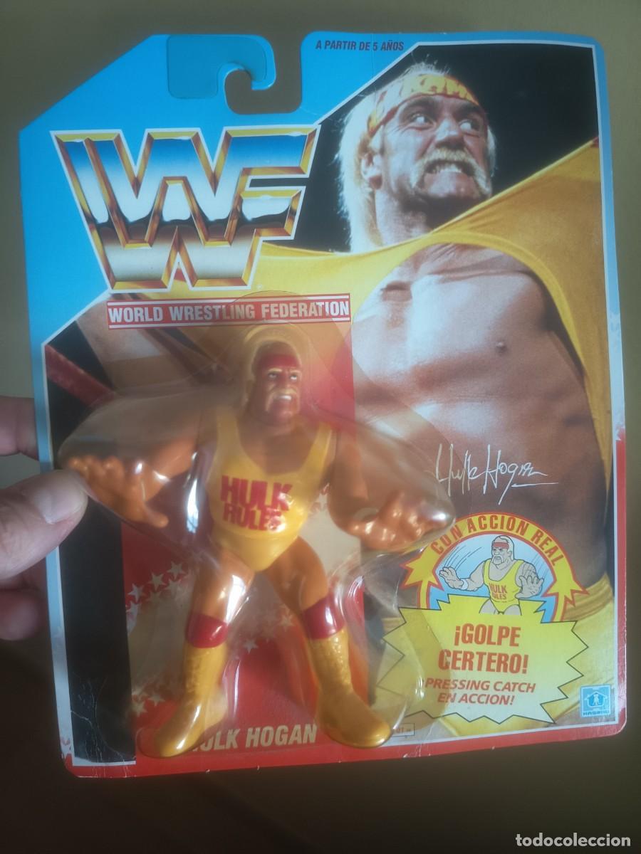 Figuren von Pressing Catch: WWF, HULK HOGAN,( MUY BUSCADO),ORIGINAL EN BLISTER