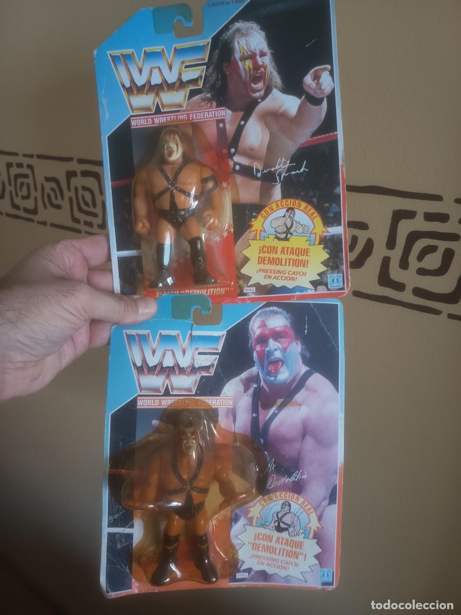 Figures and Dolls Pressing Catch: WWF, DEMOLITION,( SMASH- AX), ORIGINALES