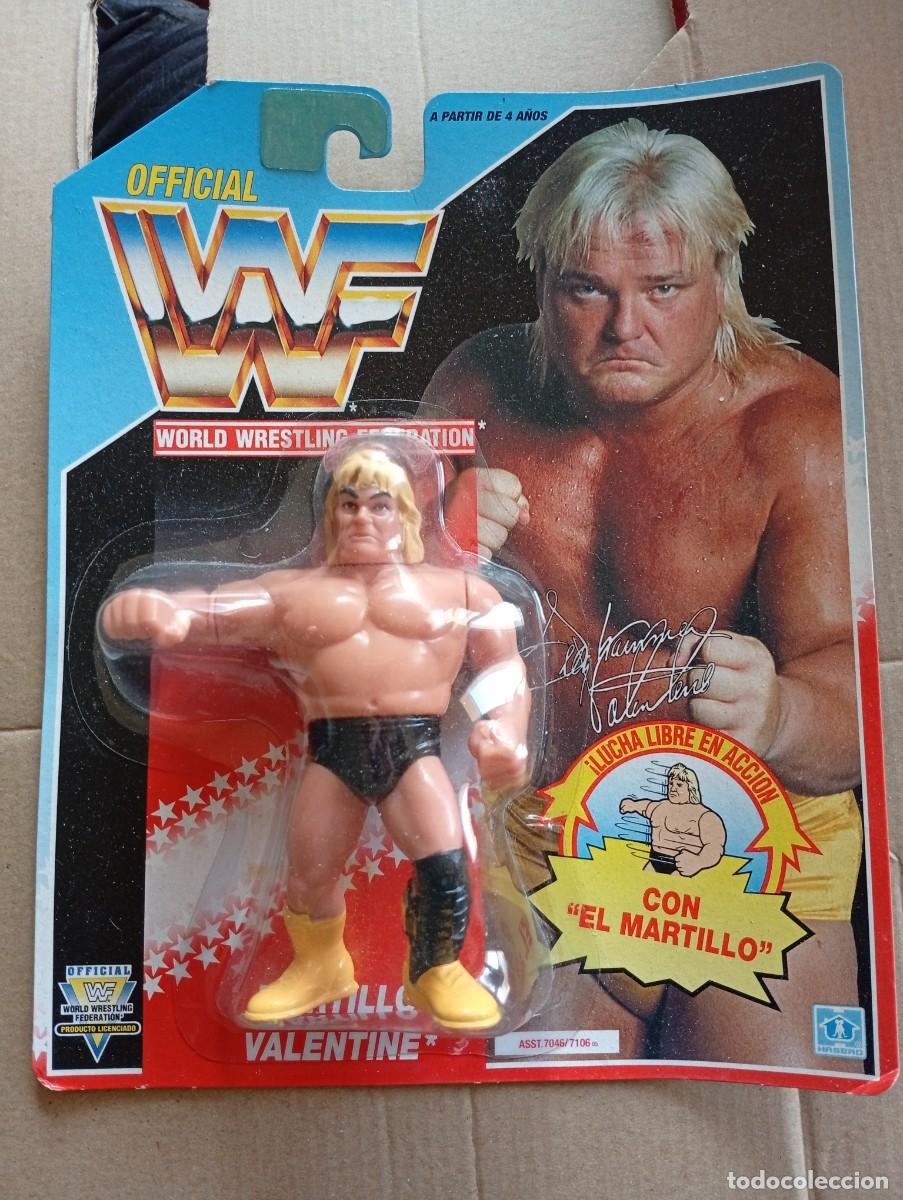 Figuras y mu&ntilde;ecos Pressing Catch: FIGURA WWF - MARTILLO VALENTINE A ESTRENAR de Hasbro a&ntilde;o 1991 vintage*