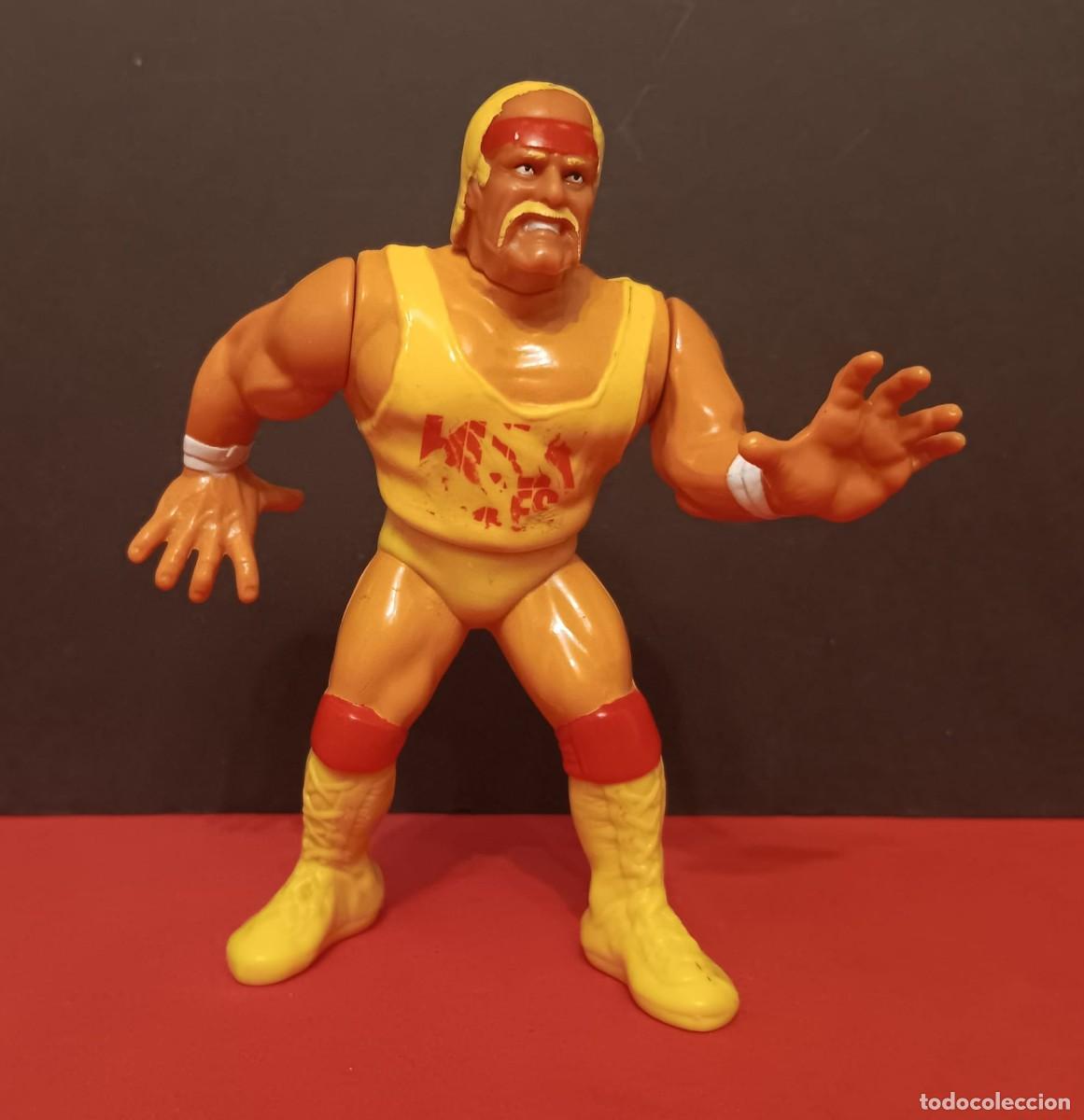 Figuras y mu&ntilde;ecos Pressing Catch: FIGURA WWE WWF PRESSING CATCH LUCHA LIBRE TITAN SPORTS HULK HOGANRULES PRIMERA SERIE 1990 HASBRO