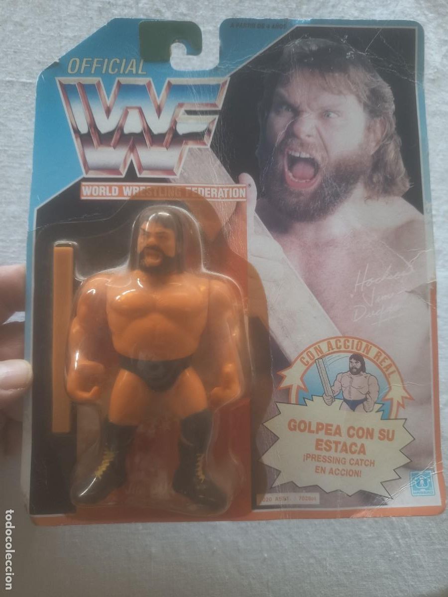 Figuren von Pressing Catch: WWF JIM DUGGAN,ESTACA,( HASBRO)