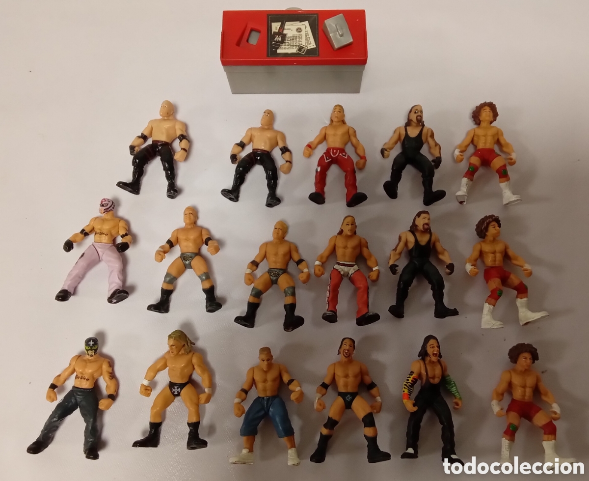 Figuras y mu&ntilde;ecos Pressing Catch: Lote 17 Figuras Lucha Libre WWE Jakks Pacific Micro 2&rdquo;