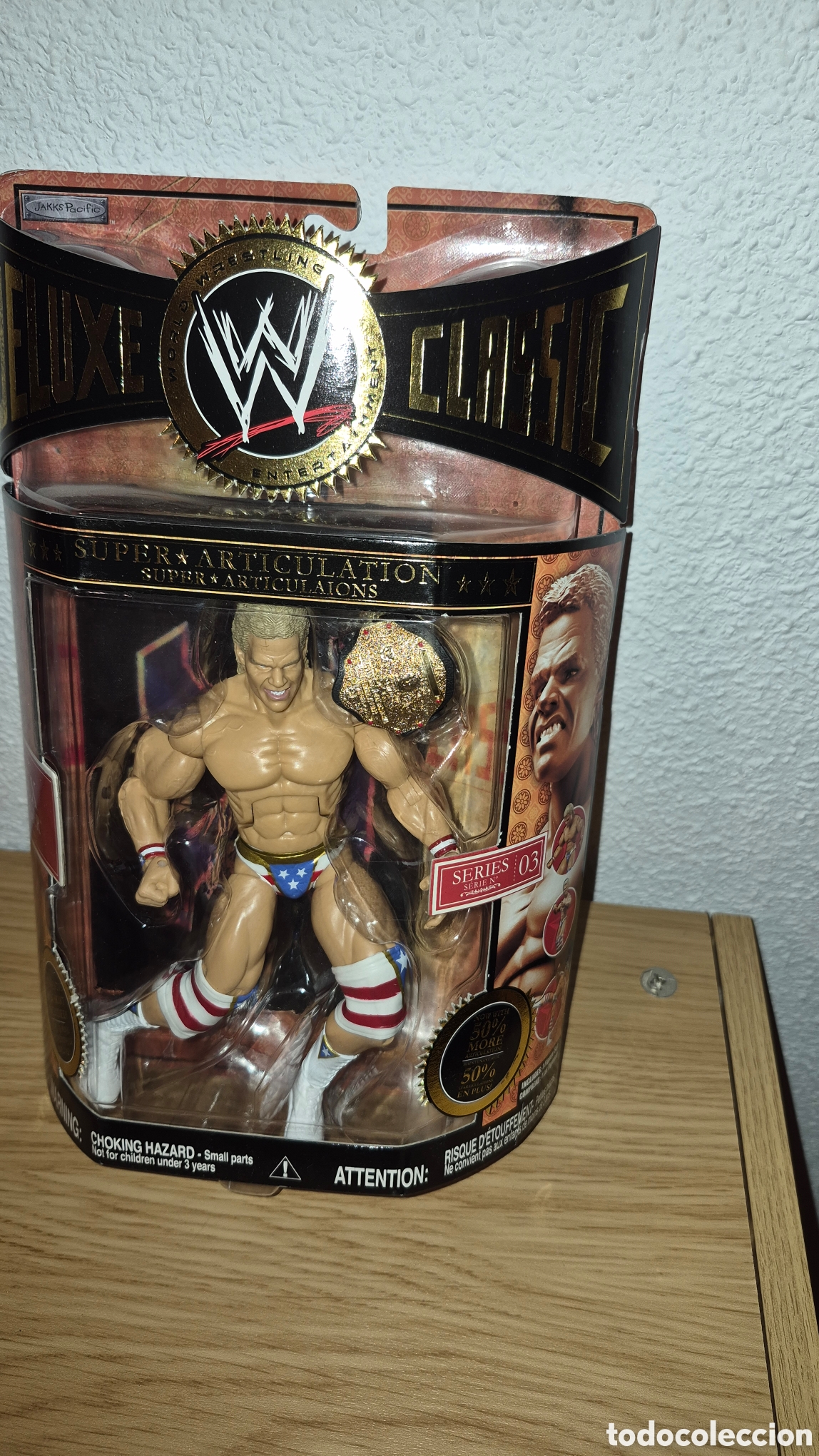 Figuras y mu&ntilde;ecos Pressing Catch: Antigua figura de catch Lex Luger Wwe Deluxe. 2008. Jakks Pacific