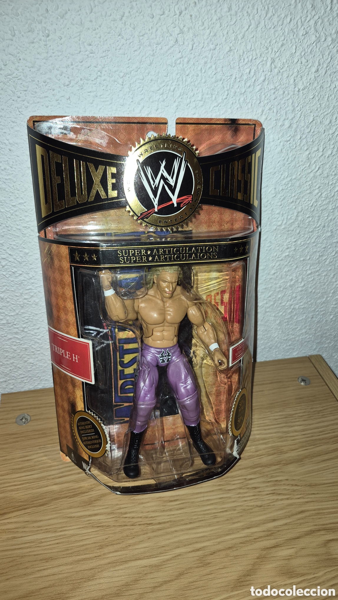 Figuras y mu&ntilde;ecos Pressing Catch: Antigua figura de catch Triple H Wwe Deluxe. 2008. Jakks Pacific