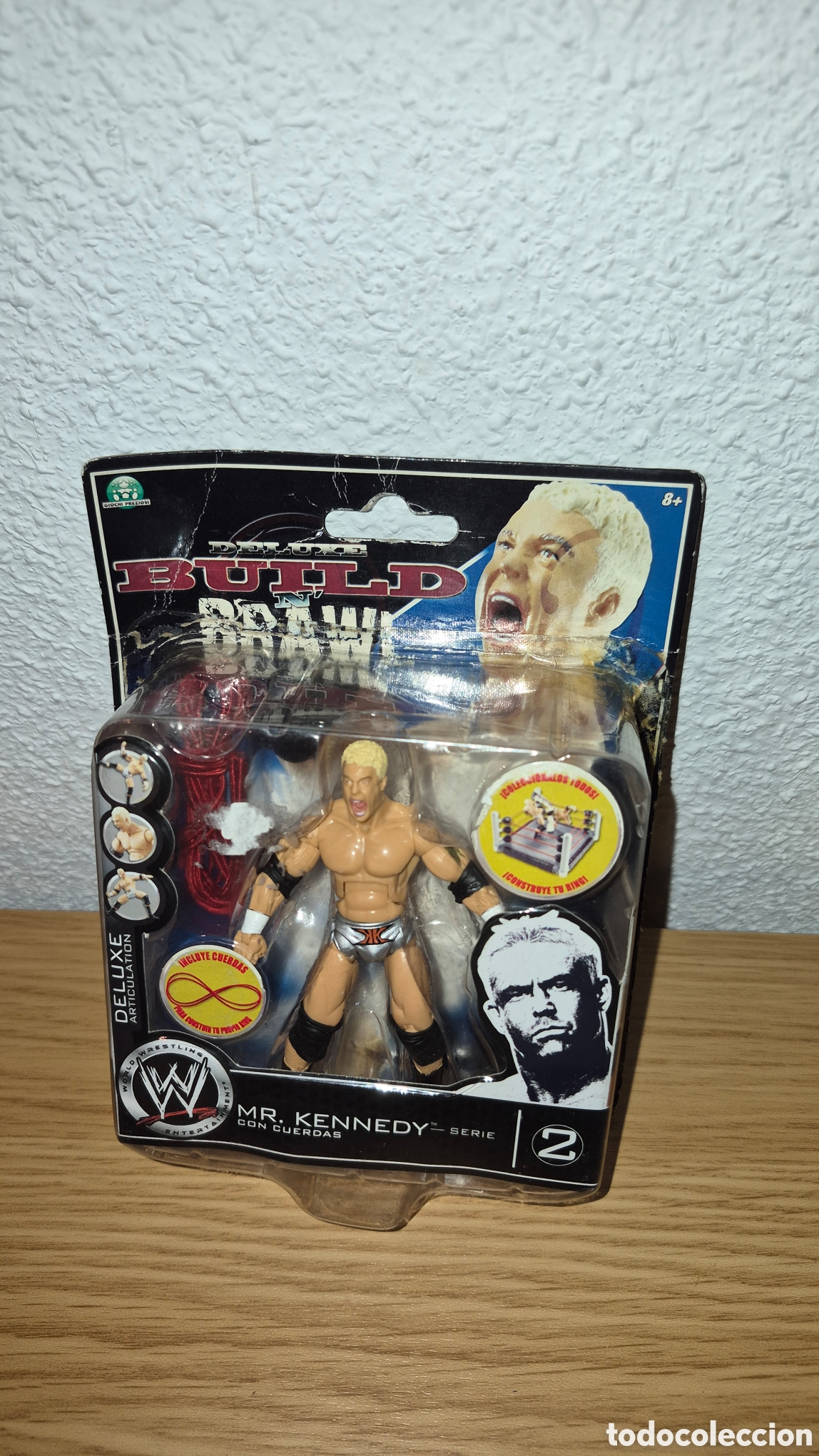 Figuras y mu&ntilde;ecos Pressing Catch: Antigua mini figura de catch en su caja wwe Mr Kennedy 2008