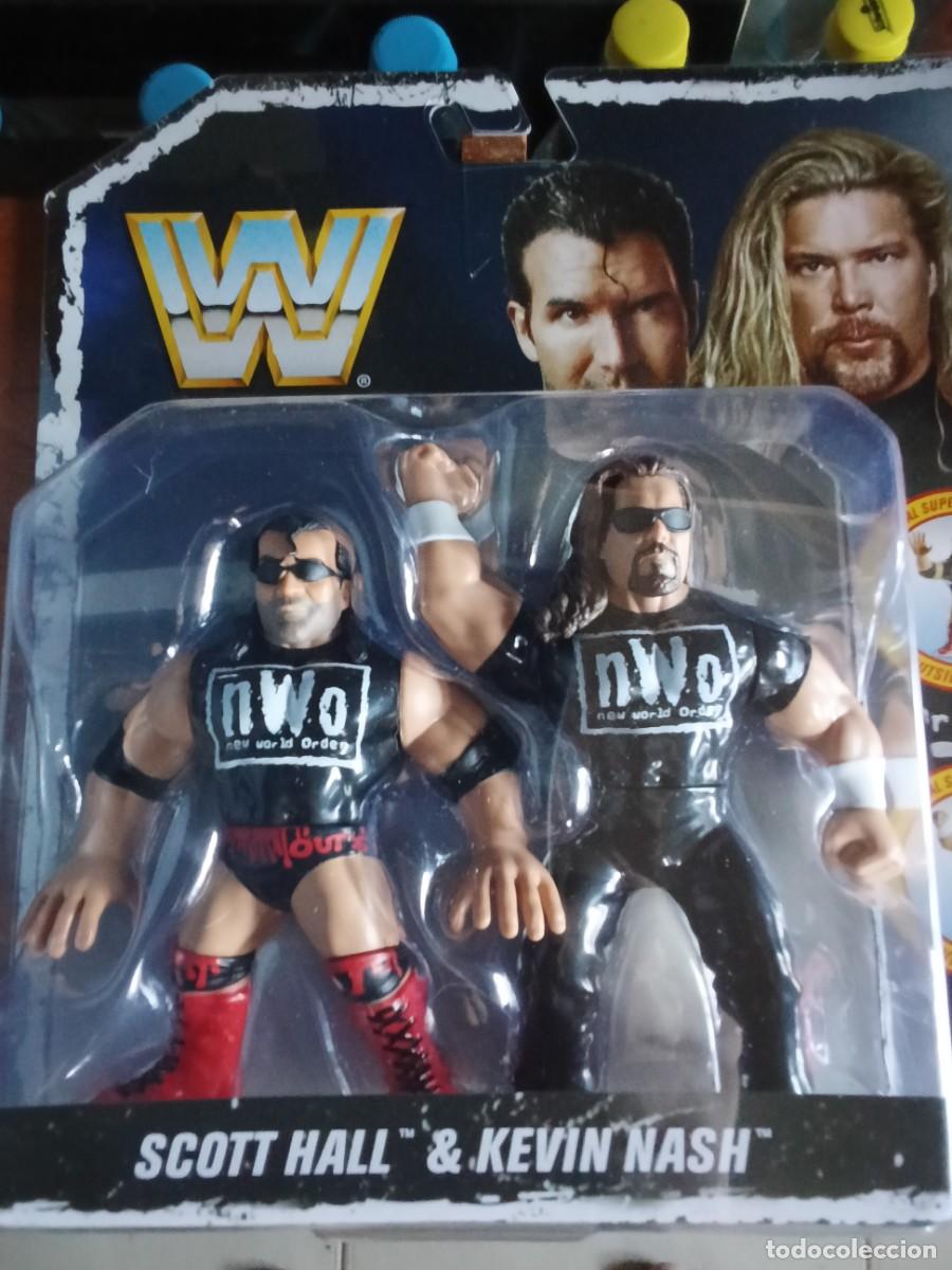 Figures and Dolls Pressing Catch: Wwf hasbro mattel retro Razor Ramon y Diesel Scott Hall Kevin Nash nwo