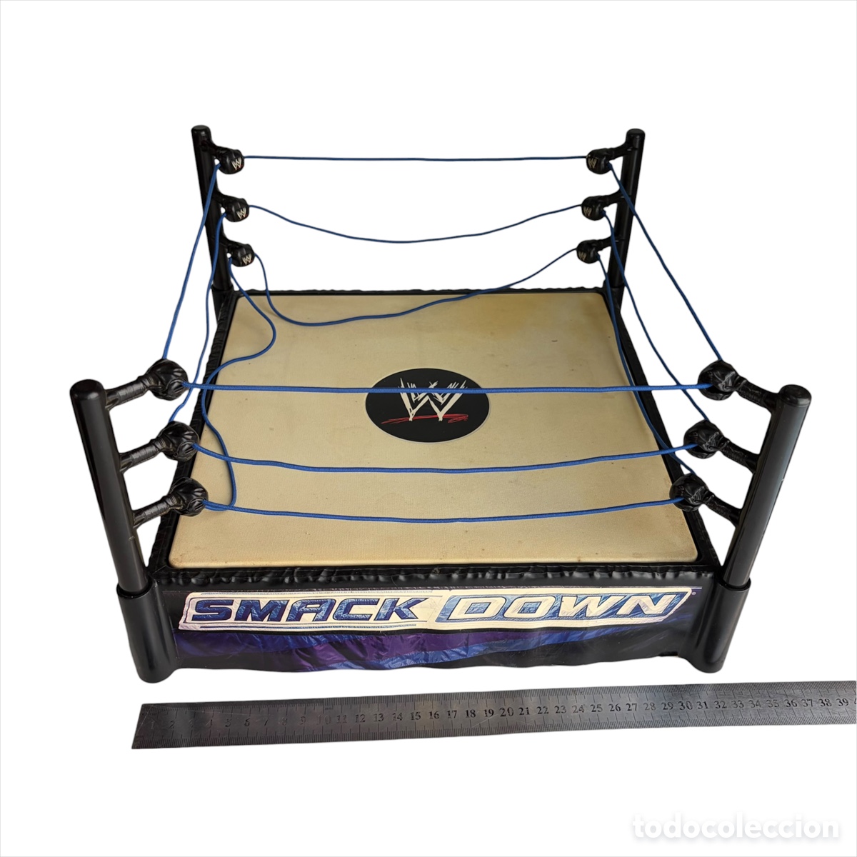 Figuras y mu&ntilde;ecos Pressing Catch: ring de lucha libre wwe smackdown superstar mattel 2009 2010 con muelle pressing catch