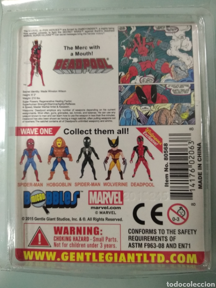Figuras y Muñecos Secret Wars: Deadpool Secret Wars Micro Bobbles Marvel Gentle Giant Ltd Walgreens Exclusive - Foto 4 - 228732715