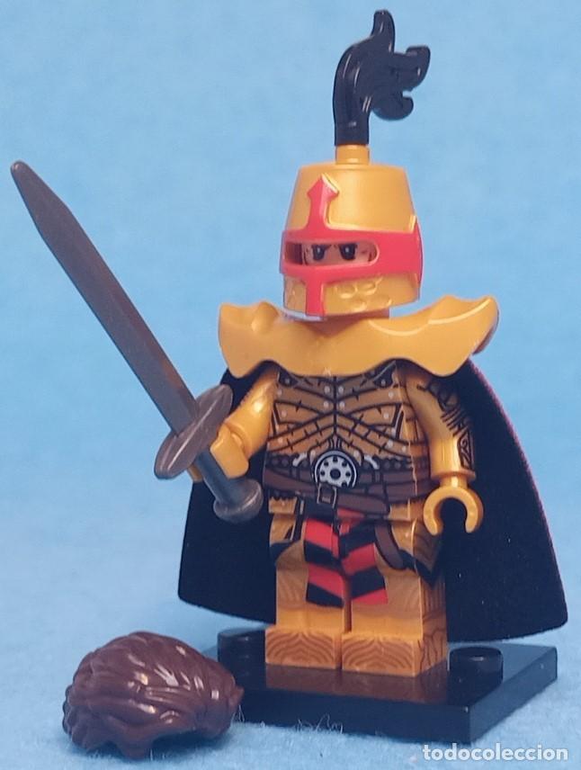 Minifigura Caballero Dorado - medieval muñeco