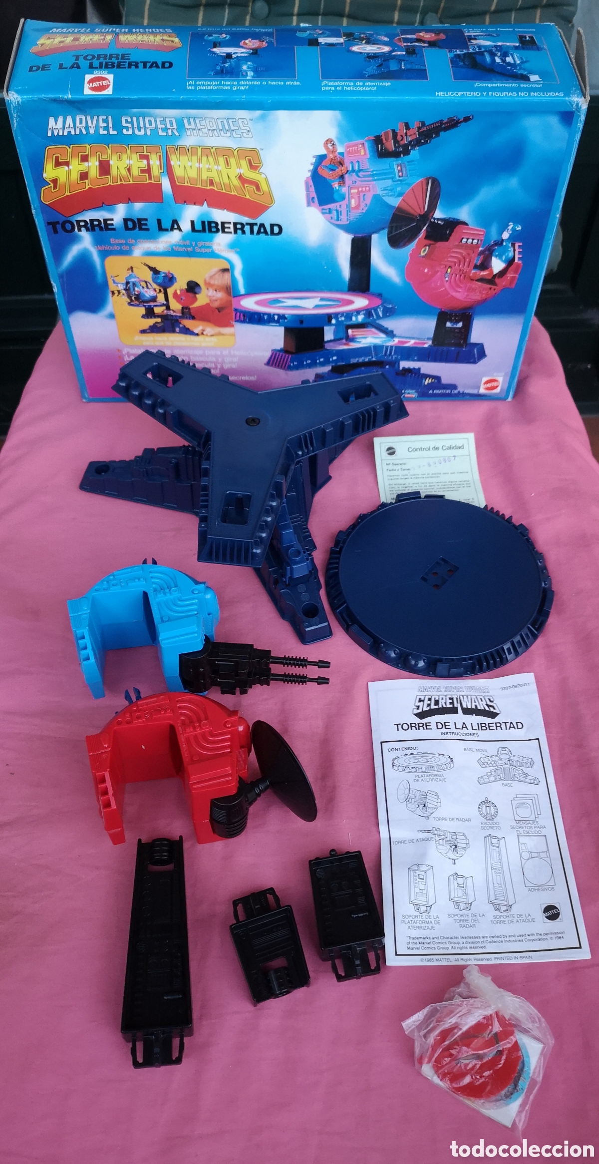 Figuras y Mu&ntilde;ecos Secret Wars: Secret Wars. Torre de la libertad. SIN USAR. ABIERTO. S&Oacute;LO FALTAN LOS ADHESIVOS. Mattel.1984 Marvel.