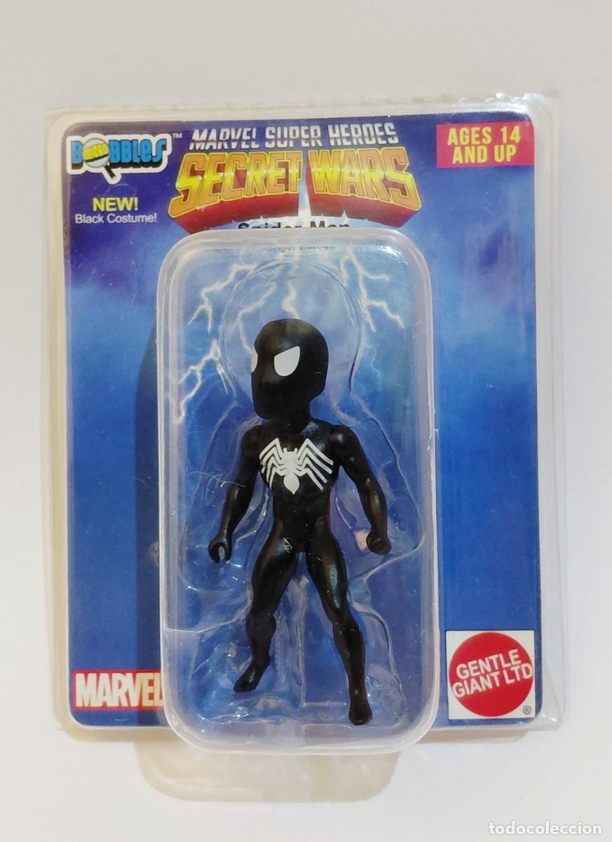 Figuras y mu&ntilde;ecos Secret Wars: MARVEL SUPER HEROES SECRET WARS MICRO BOBBLES SPIDERMAN BLACK SUIT GENTLE GIANT LTD.