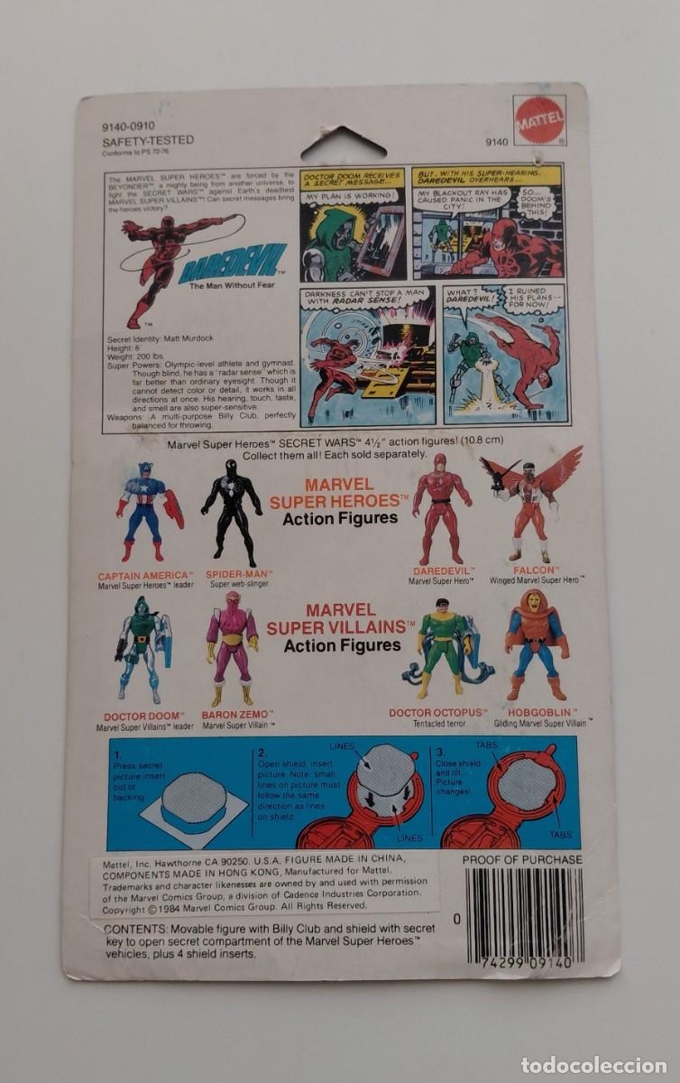Figuras y mu&ntilde;ecos Secret Wars: DAREDEVIL CARDBACK MARVEL SECRET WARS AMERICANO - Foto 2