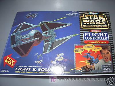 Figuras y mu&ntilde;ecos Star Wars: NAVE DE STAR WARS(INTERCEPTOR)CON SONIDO - Foto 1