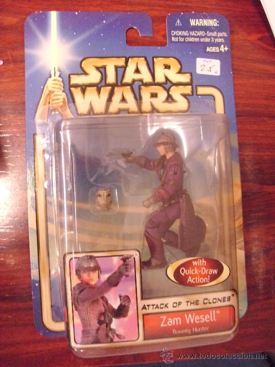 Figurine Atlas En Plomb - Zam Wesell Star Wars - 2007 Lucas Film - Occasion Très Bon état