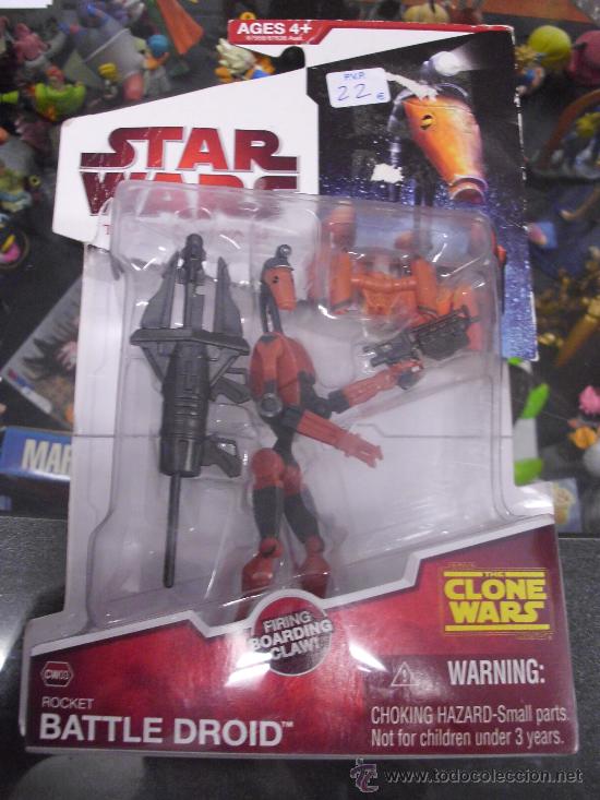 Figuras y mu&ntilde;ecos Star Wars: Star Wars The Clone Wars - Rocket Battle Droid - Foto 1