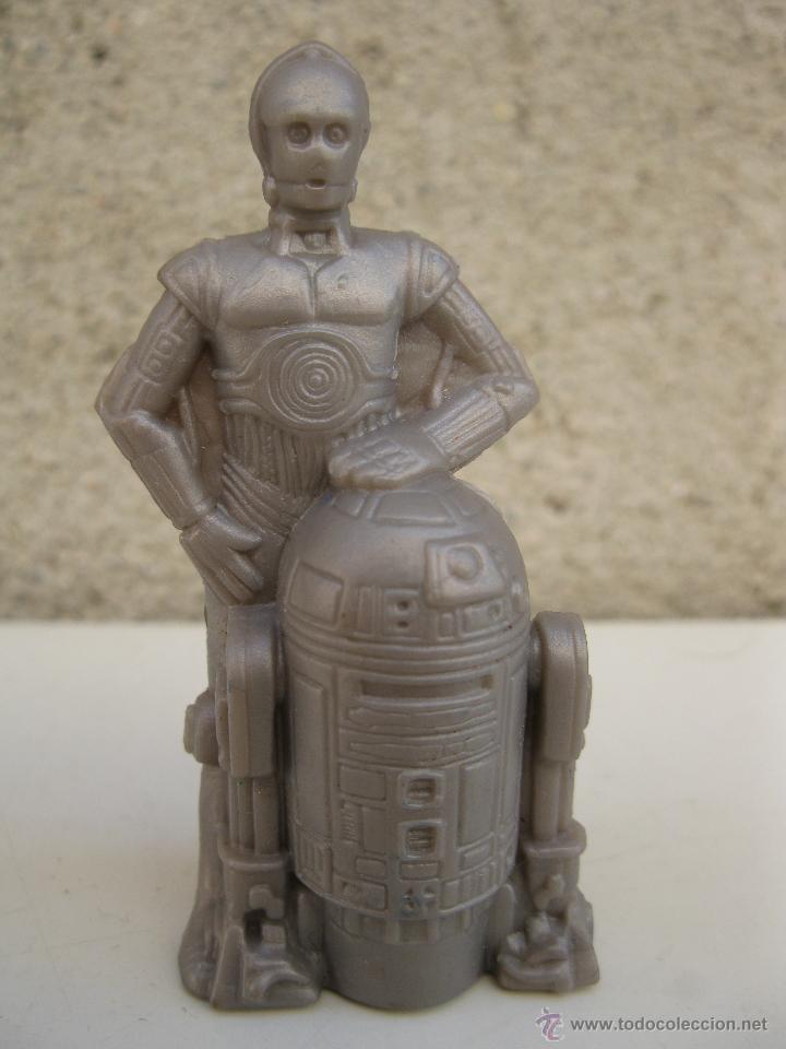 Figuras y mu&ntilde;ecos Star Wars: C3PO Y R2D2 - STAR WARS - FIGURA DE PL&Aacute;STICO CON VISOR - KELLOGS - KELLOGS. - Foto 1