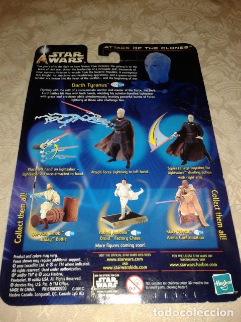 Figuras y mu&ntilde;ecos Star Wars: CARDBACK DE DARTH TYRANUS. STAR WARS SAGA. - Foto 1