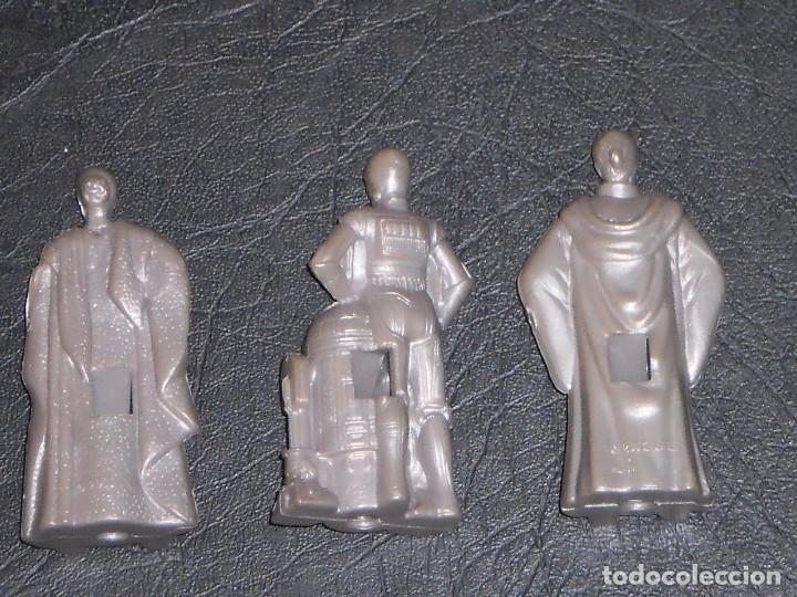 Figuras y mu&ntilde;ecos Star Wars: LOTE 3 FIGURAS - STAR WARS - KELLOGS 2002 &ndash; PLASTICO CON VISOR - Foto 3