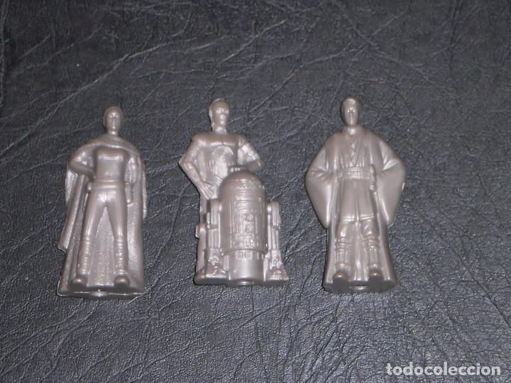 Figuras y mu&ntilde;ecos Star Wars: LOTE 3 FIGURAS - STAR WARS - KELLOGS 2002 &ndash; PLASTICO CON VISOR - Foto 4
