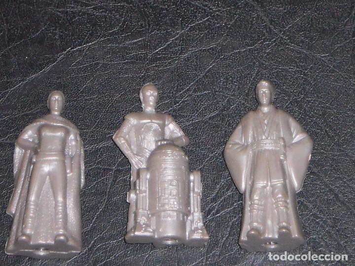 Figuras y mu&ntilde;ecos Star Wars: LOTE 3 FIGURAS - STAR WARS - KELLOGS 2002 &ndash; PLASTICO CON VISOR - Foto 9