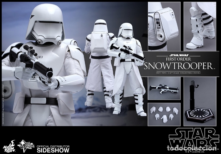 Figuras y Muñecos Star Wars: Sideshow Hot Toys episodio VII first order snowtrooper 1:6 figura 902551 - Foto 4 - 149230302