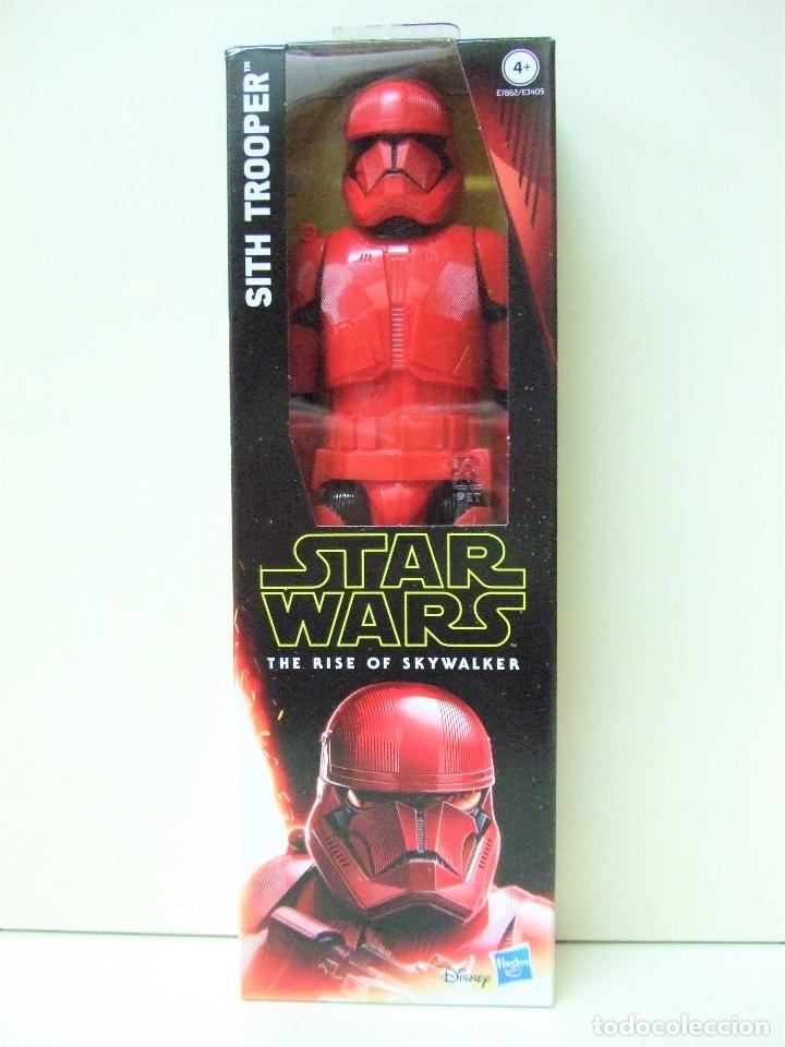 Figuras y mu&ntilde;ecos Star Wars: FIGURA SITH TROOPER 30 CM 12 PULGADAS STAR WARS THE RISE OF SKYWALKER HASBRO 2019 STORMTROOPER ROJO