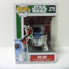 Figuras y Muñecos Star Wars: FIGURA R2-D2 - FUNKO POP STAR WARS Nº 275 - MUÑECO ROBOT R2D2 CON CABEZA OSCILANTE Y CUERNOS NAVIDAD. Lote 301898453