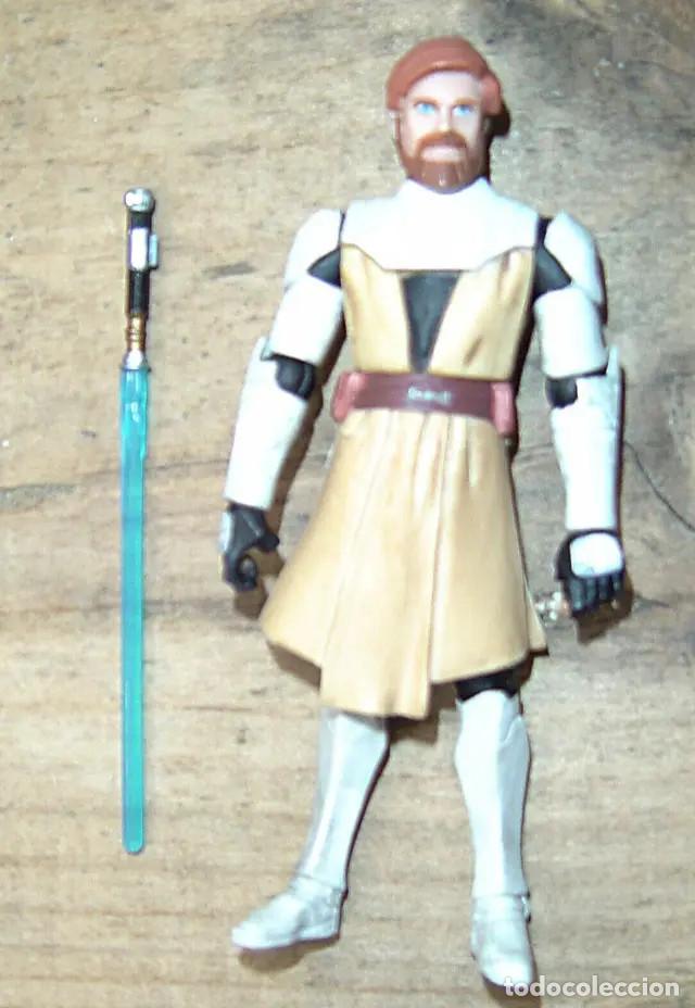 Figuras y mu&ntilde;ecos Star Wars: OBI WAN KENOBI.GUERRAS CLON.HASBRO 2008. - Foto 2