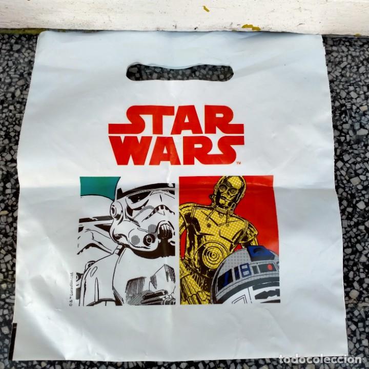 Figuras y mu&ntilde;ecos Star Wars: BOLSA DE PL&Aacute;STICO DE STAR WARS REPSOL - Foto 1