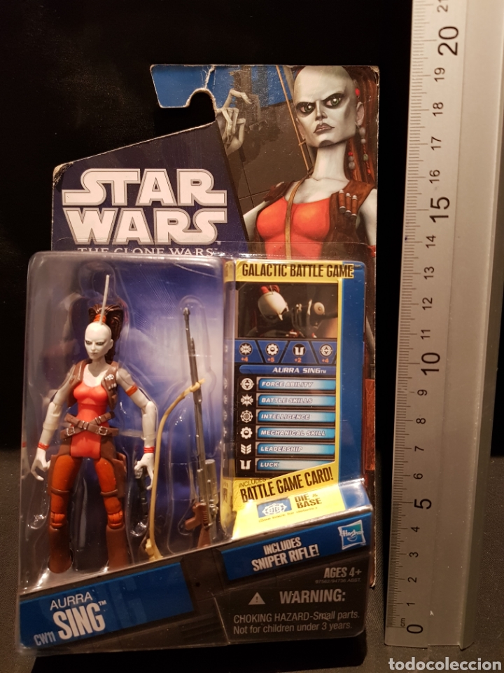 Figuras y mu&ntilde;ecos Star Wars: Aurra Sing Star Wars The Clone Wars Hasbro 2010 - Foto 1