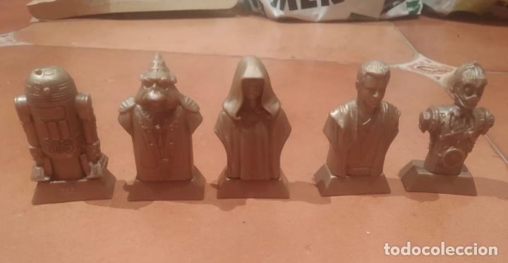 Figuras y mu&ntilde;ecos Star Wars: Coleccion 5 bustos Star Wars Kellogs - Foto 1