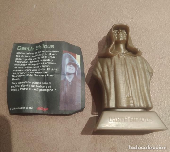 Figuras y mu&ntilde;ecos Star Wars: Coleccion 5 bustos Star Wars Kellogs - Foto 3