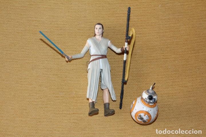 Figuras y mu&ntilde;ecos Star Wars: Rey Skywalker y su robot BB-8 - Foto 1
