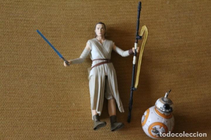 Figuras y mu&ntilde;ecos Star Wars: Rey Skywalker y su robot BB-8 - Foto 5