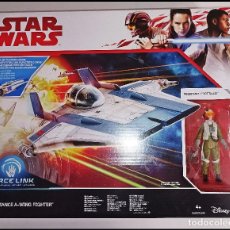 Figuras y Muñecos Star Wars: STAR WARS 3,75” RESISTANCE A-WING FIGHTER CON PILOT TALLIE, FORCE LINK NUEVO EN SU CAJA DE HASBRO.. Lote 302873848