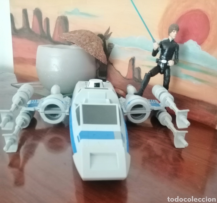 Figuras y mu&ntilde;ecos Star Wars: Nave Star Wars con Luke Skywalker - Foto 5