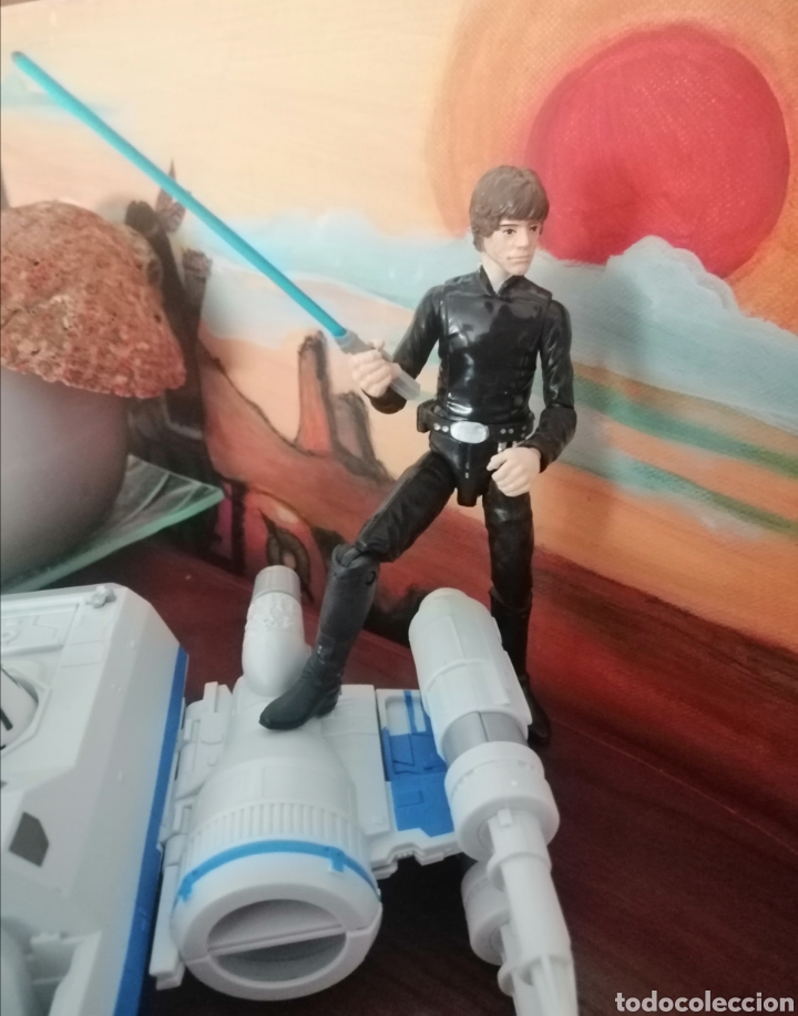 Figuras y mu&ntilde;ecos Star Wars: Nave Star Wars con Luke Skywalker - Foto 6