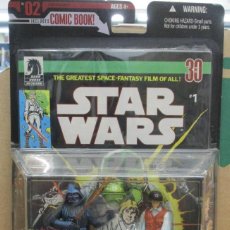 Figuras y Muñecos Star Wars: STAR WARS - COMIC PACKS - DARTH VADER / REBEL OFFICER - Nº 1 HASBRO - IMPECABLE !!!!. Lote 342245748