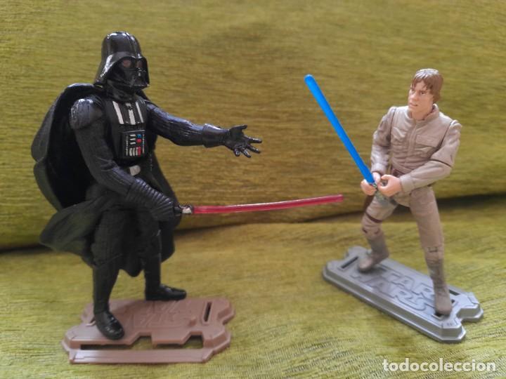 Figuras y mu&ntilde;ecos Star Wars: Star wars hasbro Luke y Vader - Foto 1