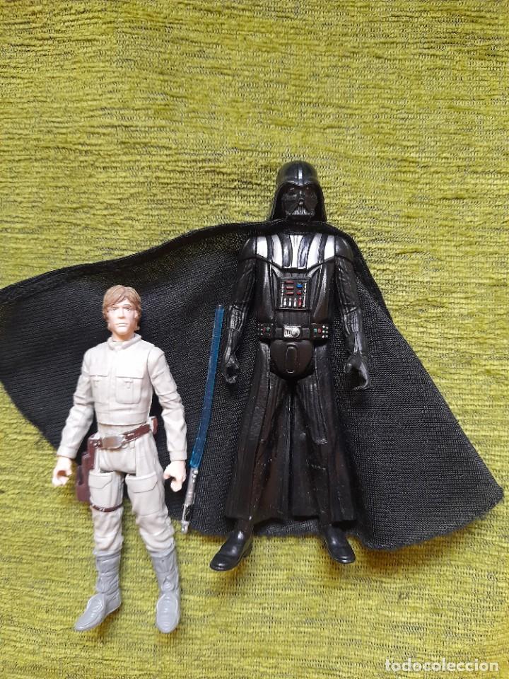 Figuras y mu&ntilde;ecos Star Wars: Star wars hasbro Luke y Vader - Foto 1