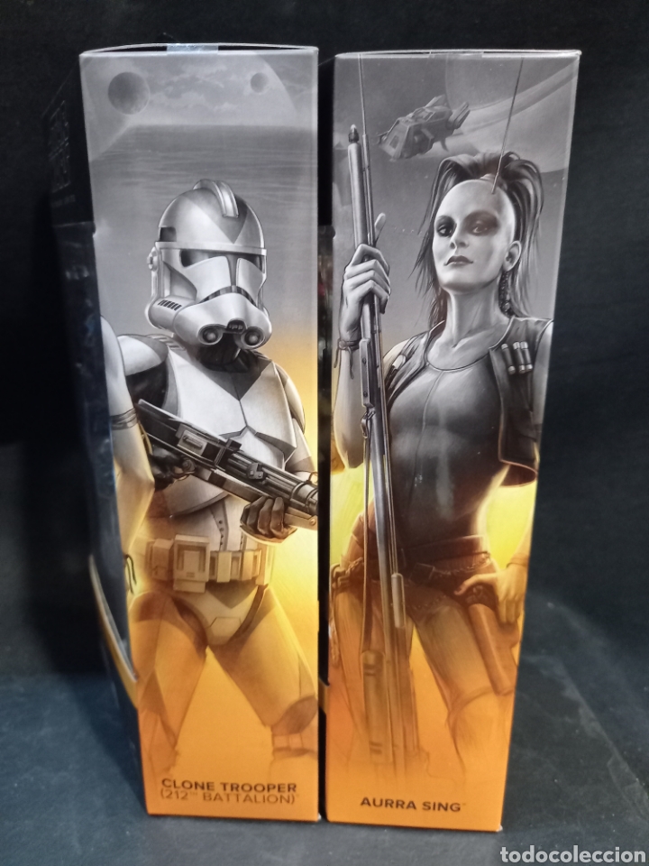 Figuras y mu&ntilde;ecos Star Wars: 2 figuras Star wars Clone Trooper y Aurra Sing - Foto 2