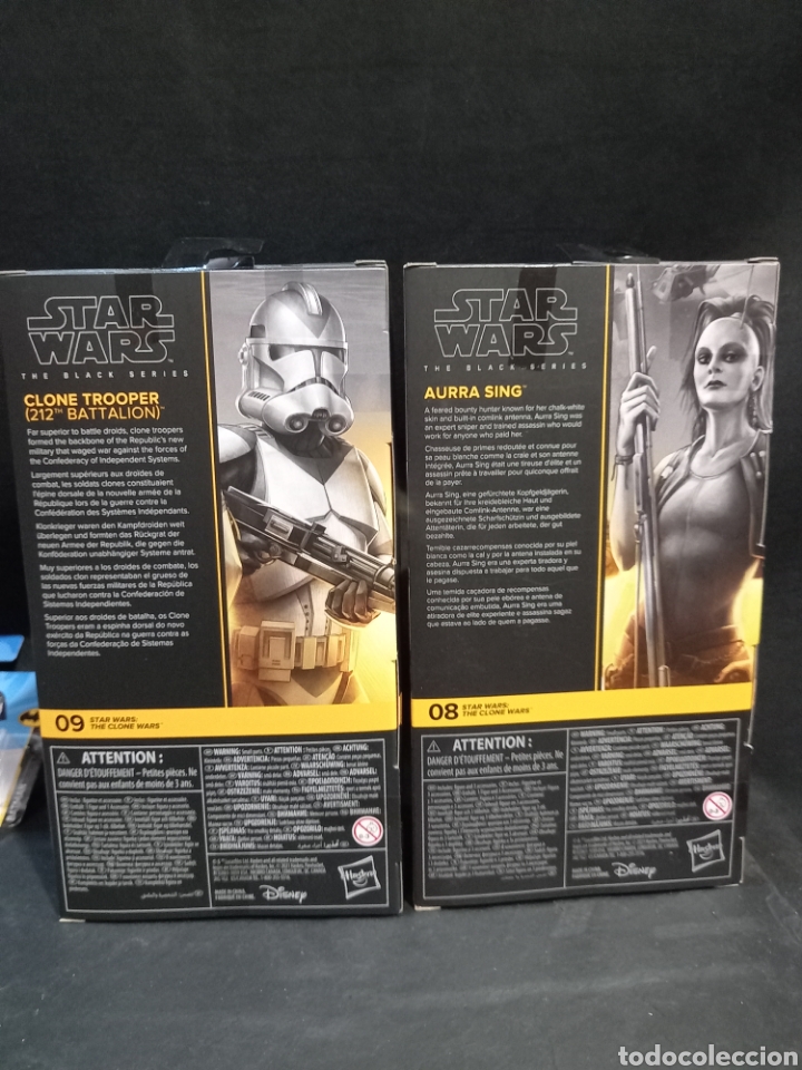Figuras y mu&ntilde;ecos Star Wars: 2 figuras Star wars Clone Trooper y Aurra Sing - Foto 3