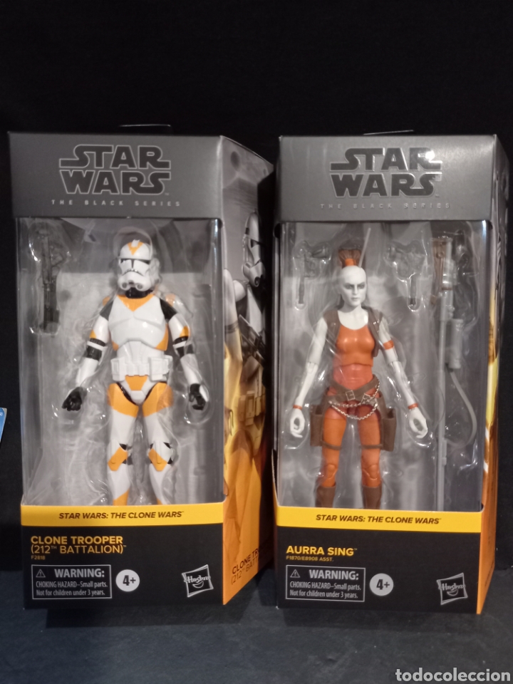 Figuras y mu&ntilde;ecos Star Wars: 2 figuras Star wars Clone Trooper y Aurra Sing - Foto 1